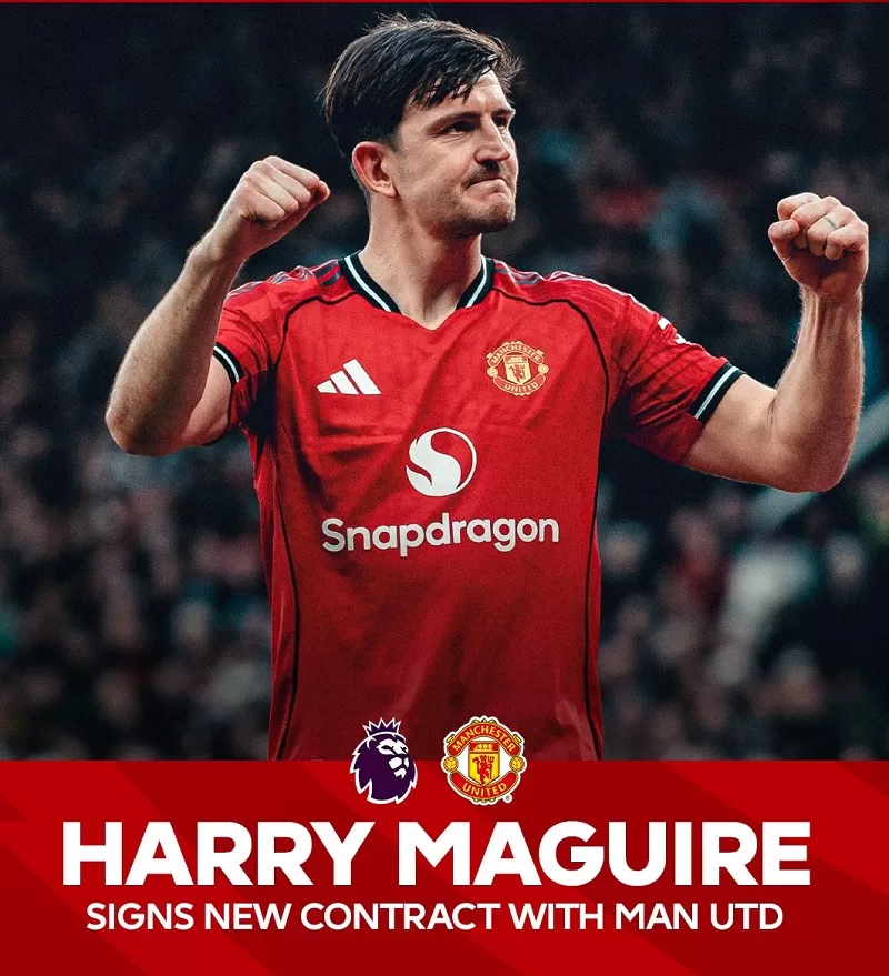 Maguire extends Man Utd contract 14 - Egyptian Gazette