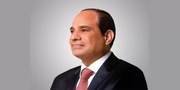 Sisi inspects construction works of Pyramids station in Giza