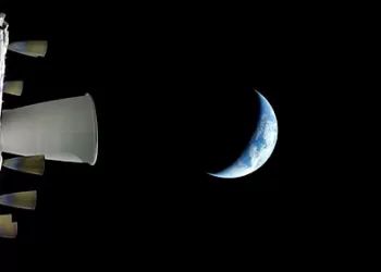 Artemis II crew shares first photo of Earth