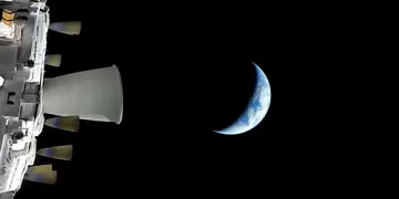 Artemis II crew shares first photo of Earth