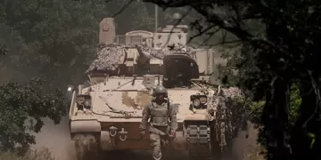 Trump weighs Europe troop cuts amid NATO strain 1 - Egyptian Gazette armoured vehicle