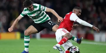 Arsenal scrape past Sporting to reach CL semi-finals