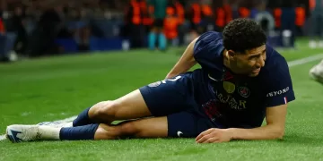 PSG’s Hakimi out of Champions League trip to Bayern