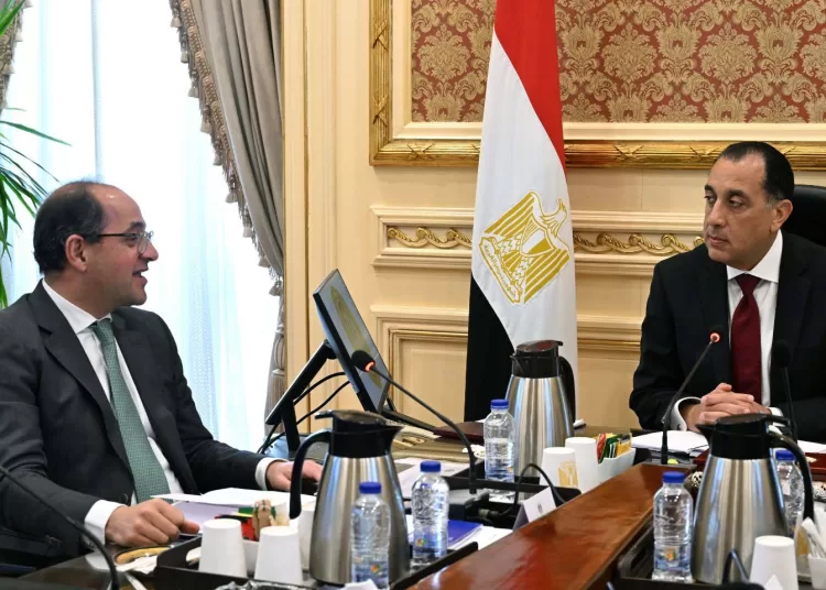 Prime Minister Moustafa Madbouli during a meeting on Sunday with Minister of Finance Ahmed Kouchouk.