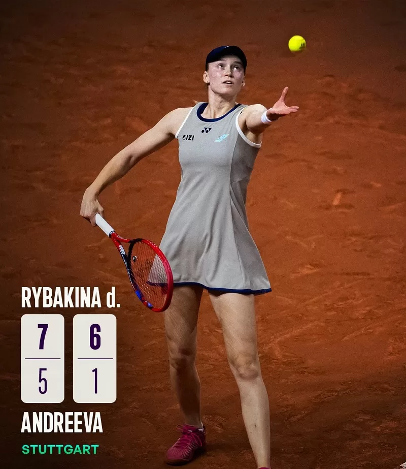 Rybakina stuns Andreeva in Stuttgart 13 - Egyptian Gazette