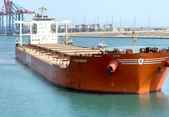 E. Port Said welcomes largest dry bulk vessel ever to dock in Egypt 13 - Egyptian Gazette E. Port Said welcomes largest dry bulk vessel ever to dock in Egypt 12 - Egyptian Gazette