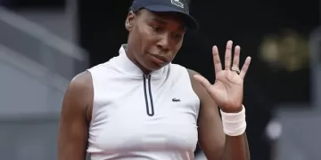 Venus crashes out in Madrid opener