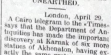 Century since Akhenaton discovery at Karnak