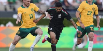 Australia chases upset against co-hosts