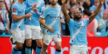 Man City celebrates FA Cup glory