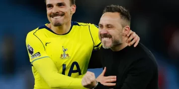 De Zerbi impressed by Gallagher at Spurs