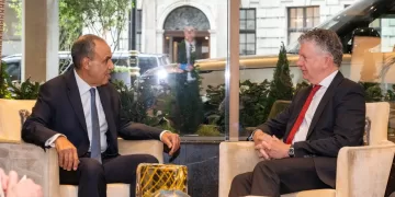 Egypt’s FM highlights need for de-escalation in talks with UK National Security Adviser