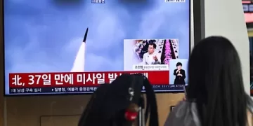 North Korea fires ballistic missiles over sea