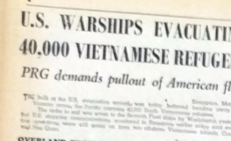 US warships evacuating 40,000 Vietnamese refugees 11 - Egyptian Gazette