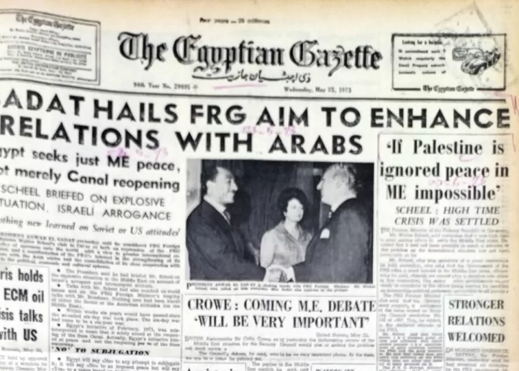 Egypt seeks just Middle East peace 12 - Egyptian Gazette