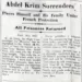 Abdel Krim surrenders