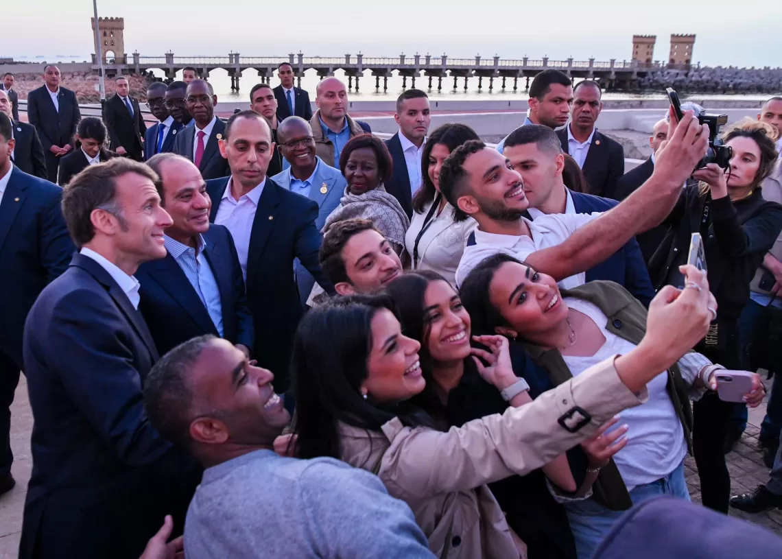 President, French leader tour Alexandria 11 - Egyptian Gazette