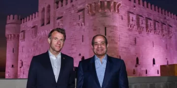 Sisi welcomes Macron to Alexandria in social media post