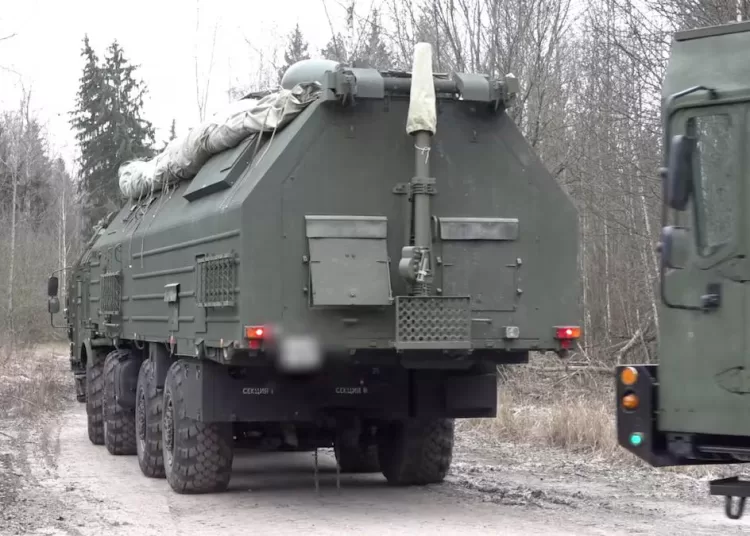 Service members take part in what Russian Defence Ministry says is the deployment of the Russian nuclear-capable hypersonic Oreshnik missile system in Belarus, at an unidetified location in this still image from video released December 30, 2025.