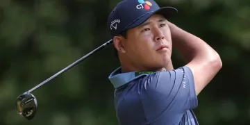 Kim charges into CJ Cup lead