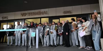 Freed Gaza flotilla activists allege Israeli abuse including rape 1 - Egyptian Gazette Freed Gaza flotilla activists allege Israeli abuse including rape