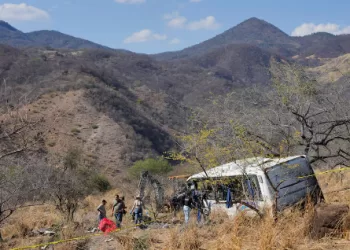 At least 11 dead in western Mexico after bus careens off highway 