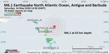 Magnitude 6.0 earthquake hits Antigua, Barbuda