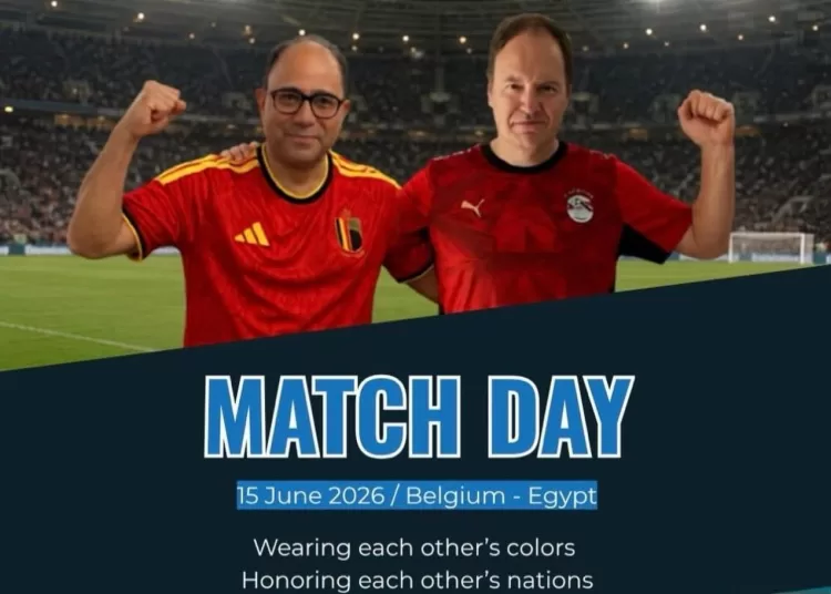 Egypt, Belgium envoys trade jerseys ahead of World Cup 12 - Egyptian Gazette