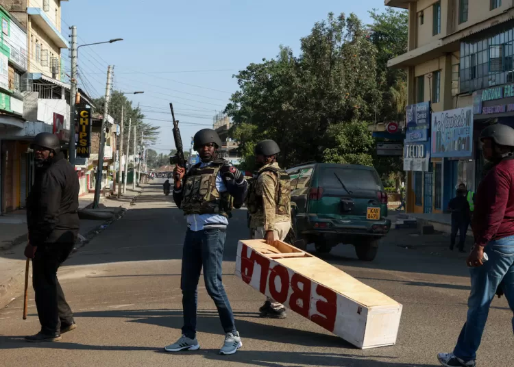 Protester shot at demonstration against US Ebola facility in Kenya  11 - Egyptian Gazette