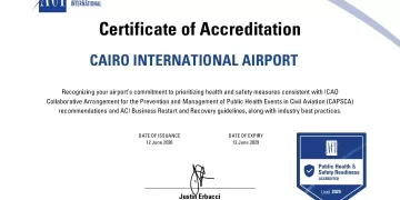 Cairo Int’l Airport renews PHSRA through 2029