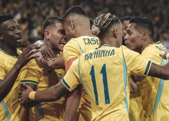 Brazil flexes muscles ahead of W. Cup