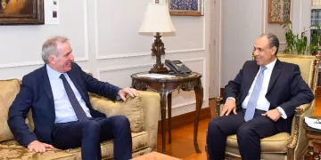 FM discusses Palestinian developments with EU Envoy