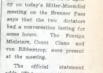Hitler-Mussolini meeting