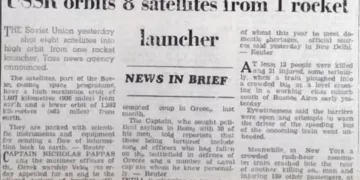 USSR orbits 8 satellites from 1 rocket