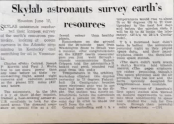 Skylab astronauts begin earth resources survey