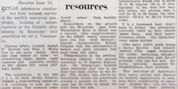 Skylab astronauts begin earth resources survey 1 - Egyptian Gazette Skylab astronauts begin earth resources survey