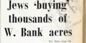 Jews ‘Buying thousands of West Bank acres’