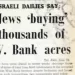 Jews ‘Buying thousands of West Bank acres’