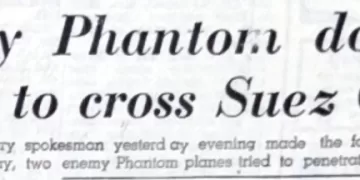 Enemy Phantom downed in bid to cross Suez canal