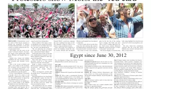 Protesters show Morsi ‘Red card’