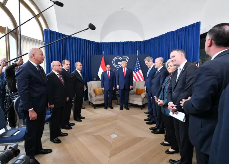 Sisi, Trump meet in Evian, agree to boost strategic partnership 12 - Egyptian Gazette