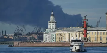 Ukraine’s drone strikes set gloomy tone for Putin’s economic showcase