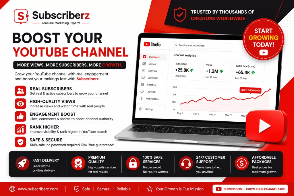 Top 6 Best Websites to Buy YouTube Subscribers, Views, Likes and Channel Growth Services in 2026 15 - Egyptian Gazette
