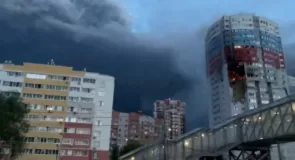 One person killed in Ukrainian drone attack on Russian apartment building
