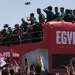 Egypt national team touches down in Alamein amid huge fan turnout