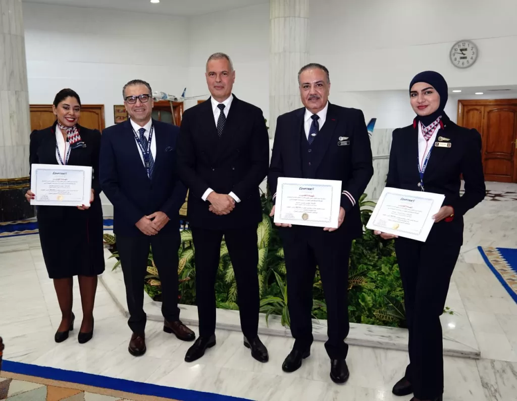 EgyptAir honours doctor for life-saving act on flight  14 - Egyptian Gazette
