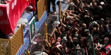 Funeral processions begin for Iran's Ayatollah Khamenei 1 - Egyptian Gazette Funeral