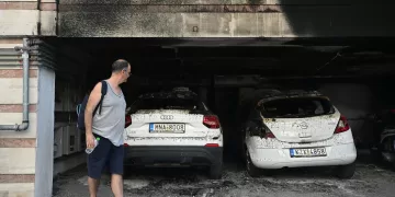 Firebombs target Greek ruling party members' residences 1 - Egyptian Gazette Greek