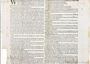 Rare US Declaration copy discovered in UK archives