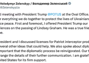 Zelensky hails ‘good meeting’ with Trump on peace, air defences